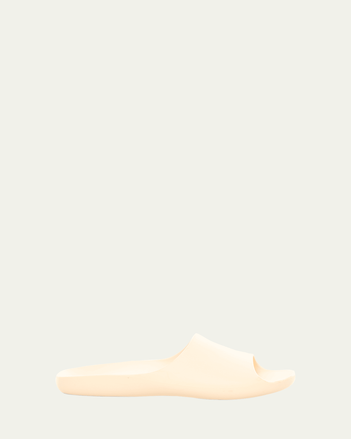 The Row Ama Rubber Flat Slide Sandals In Neutral