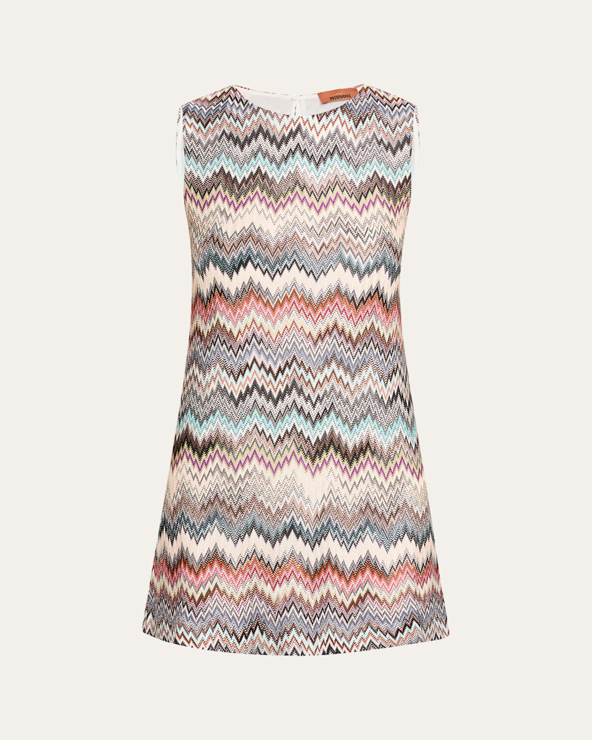 Chevron Sleeveless Mini Dress