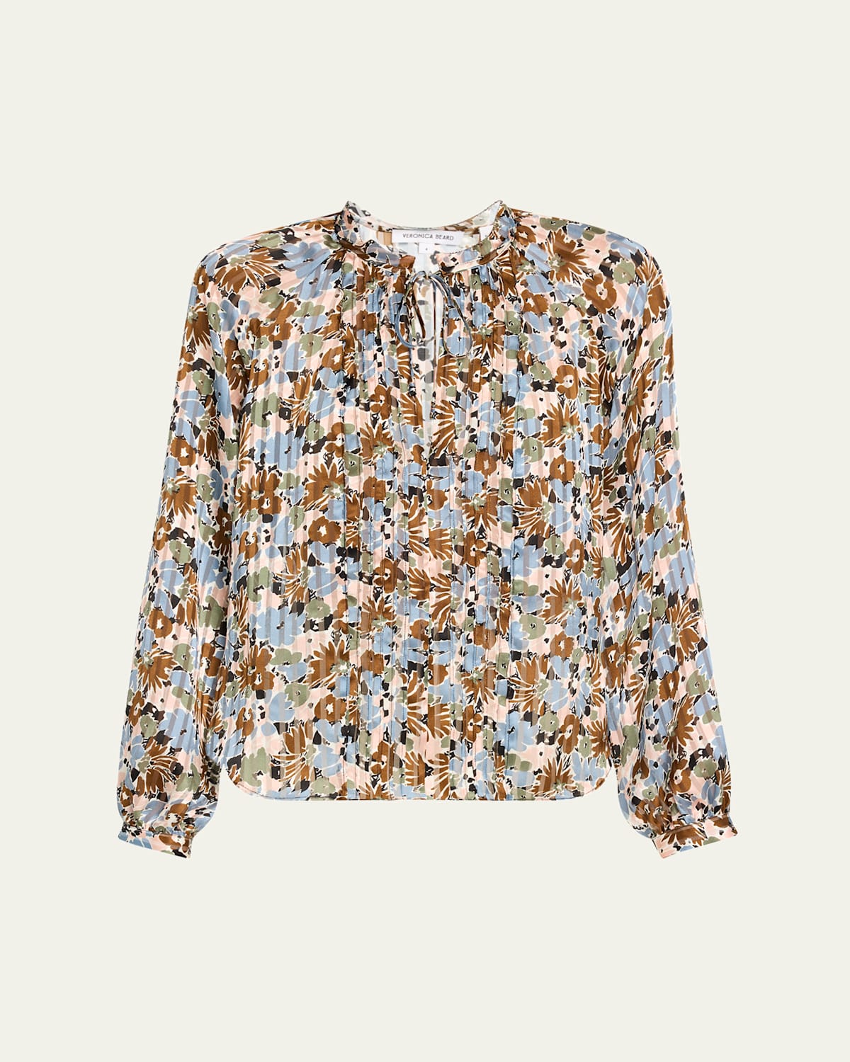 Veronica Beard Linds Floral Silk Blouse