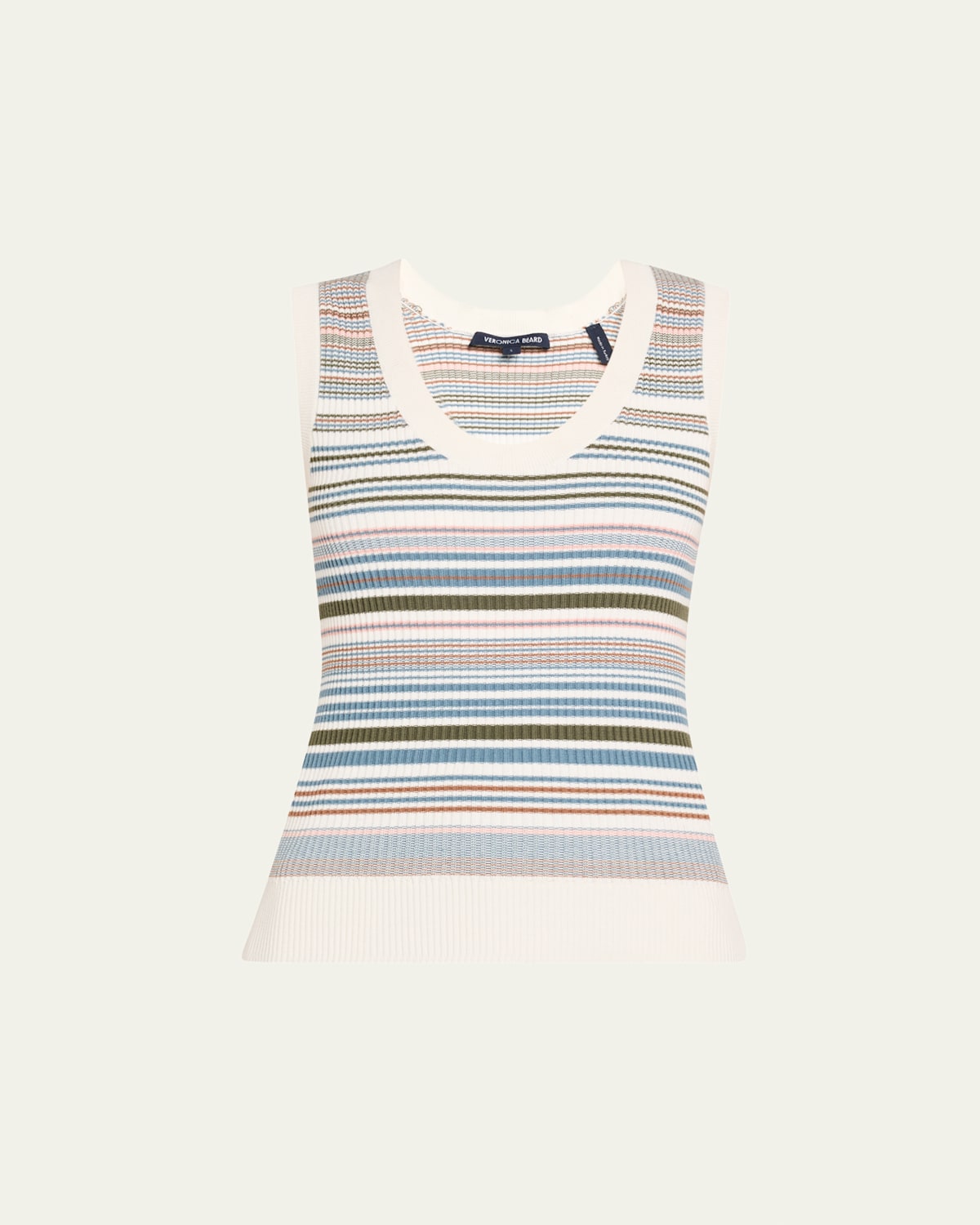 Veronica Beard Ezinna Stripe Knit Tank Top