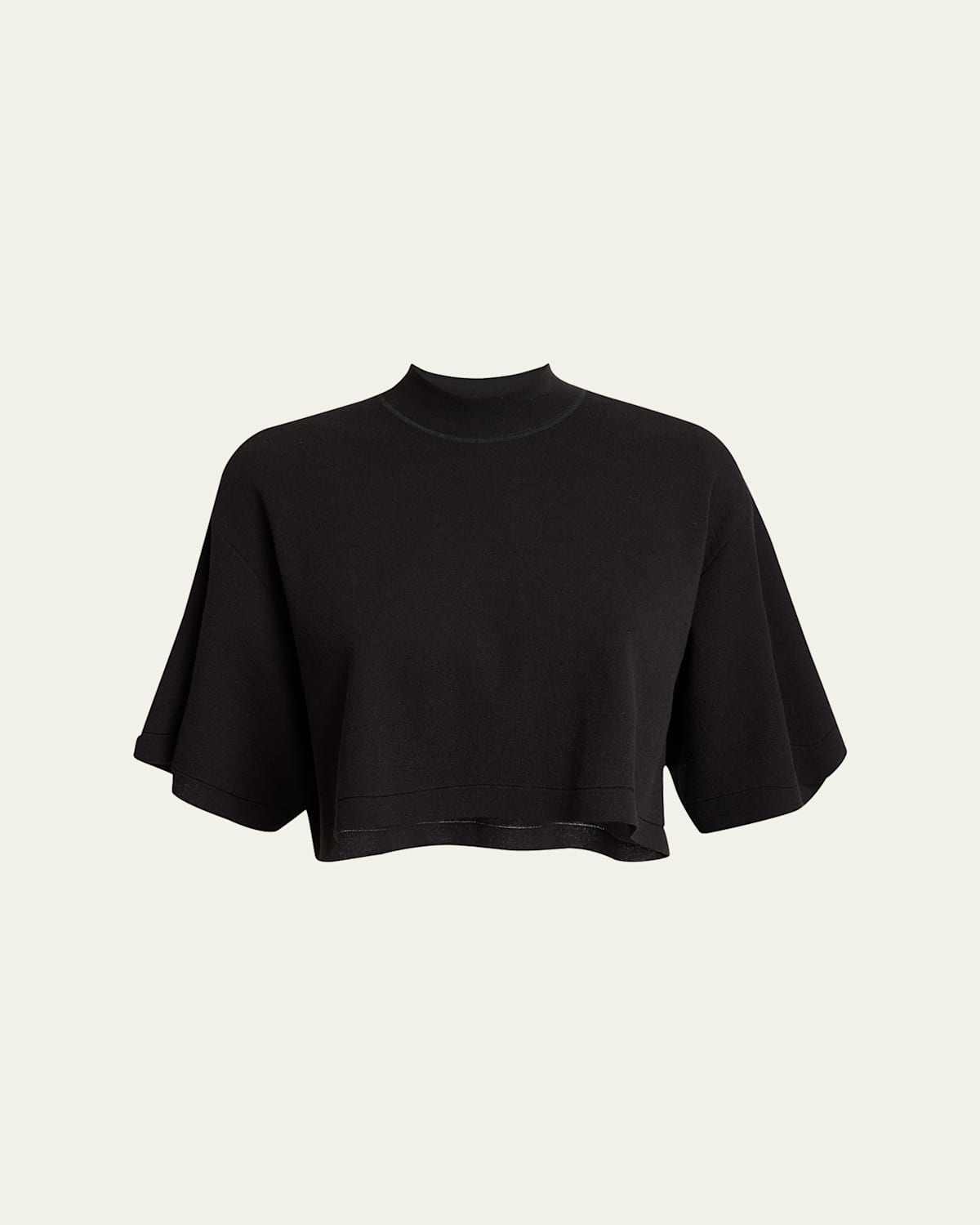 Alaïa High-neck Cropped T-shirt