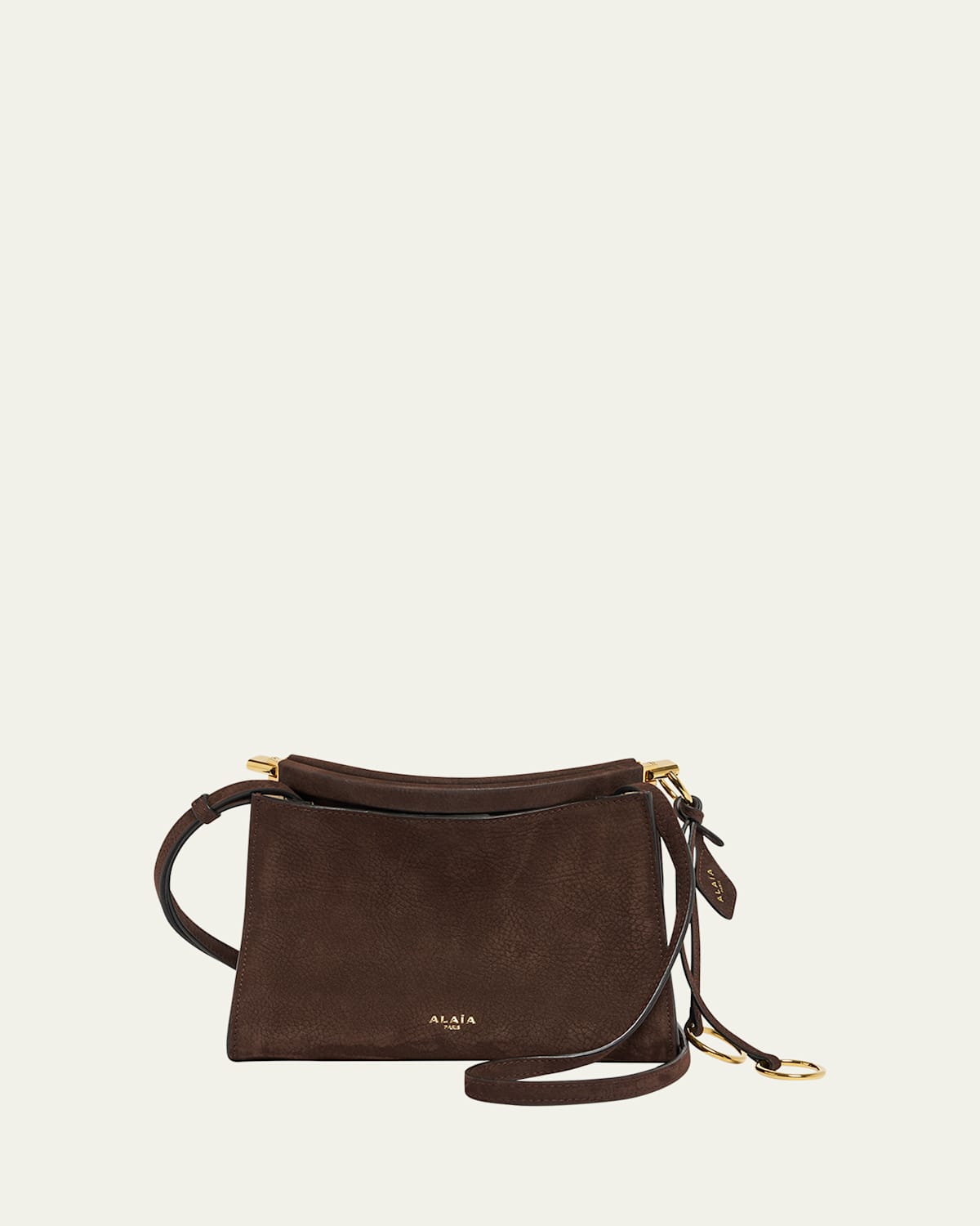 Alaïa Le Click Small Shoulder Bag In Nubuck Leather