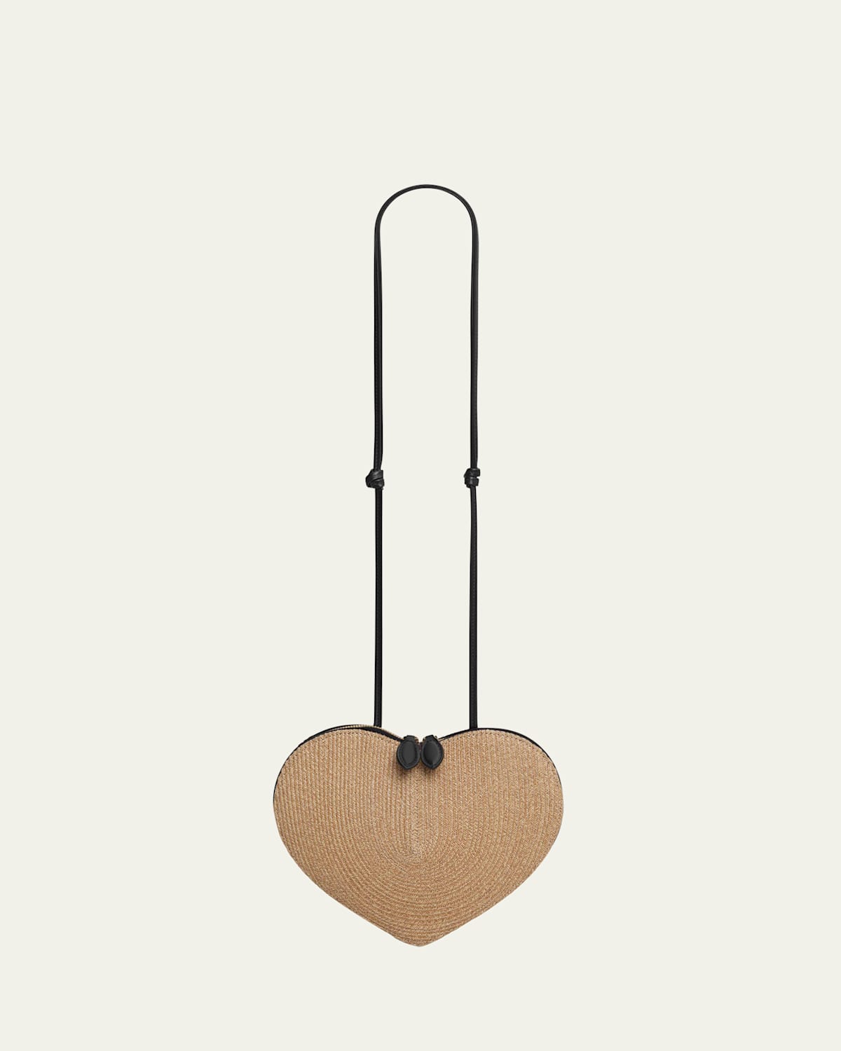 Le Coeur Crossbody Bag in Paper Straw