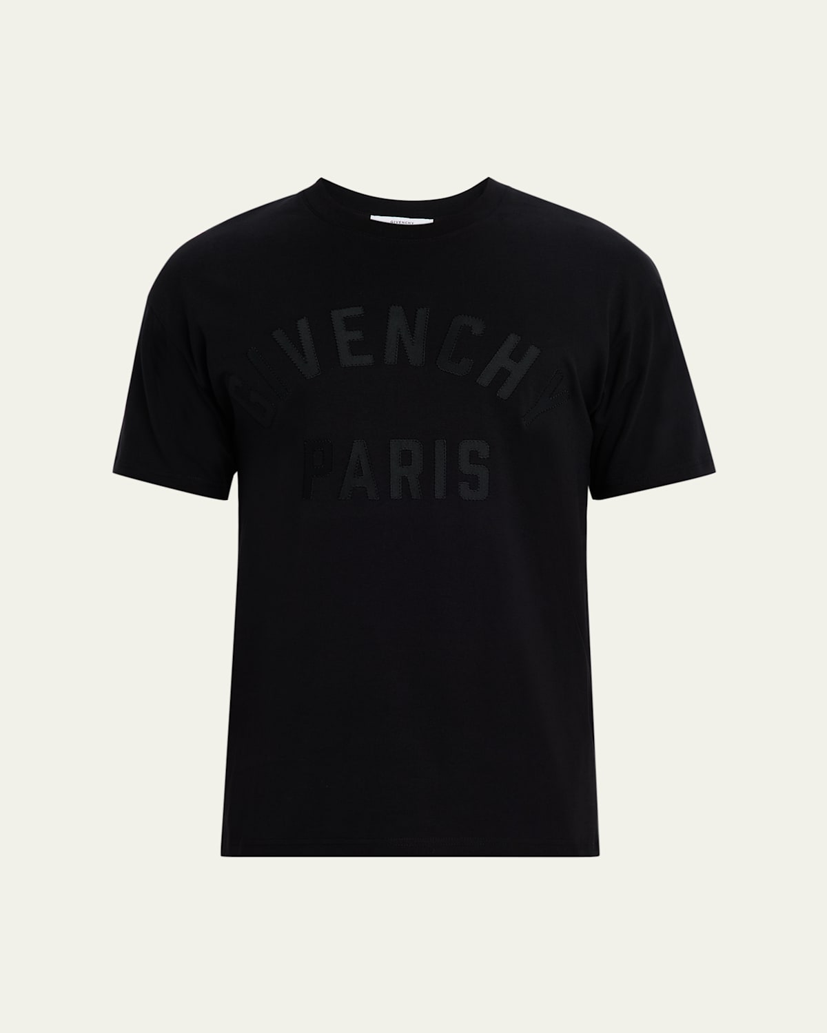 Givenchy Black T-shirt With Maxi Logo On The Front In Cotton Man