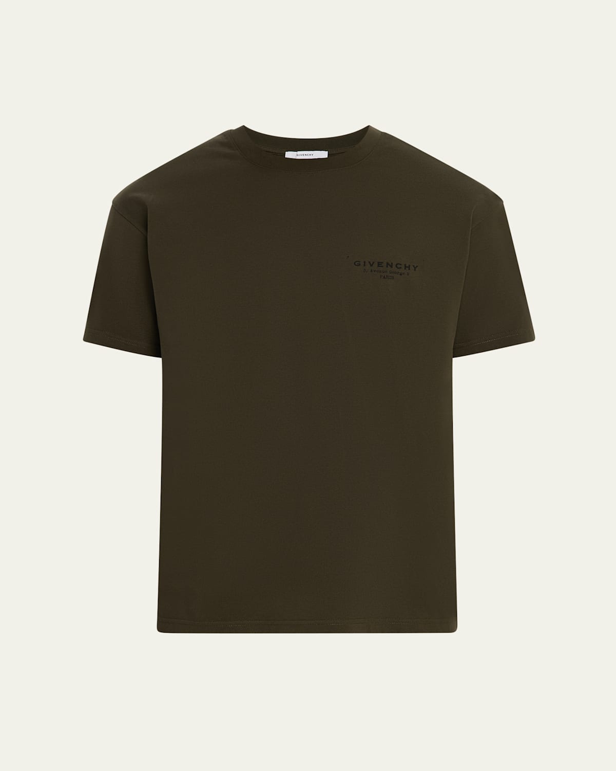 Givenchy Men's  Stamp T-shirt In Green