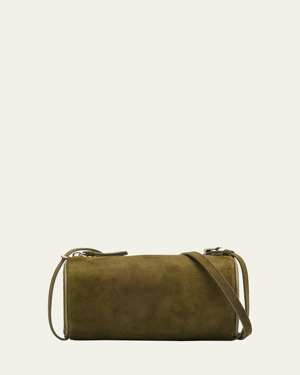 Proenza Schouler Medium Silo Suede Crossbody Bag In Green