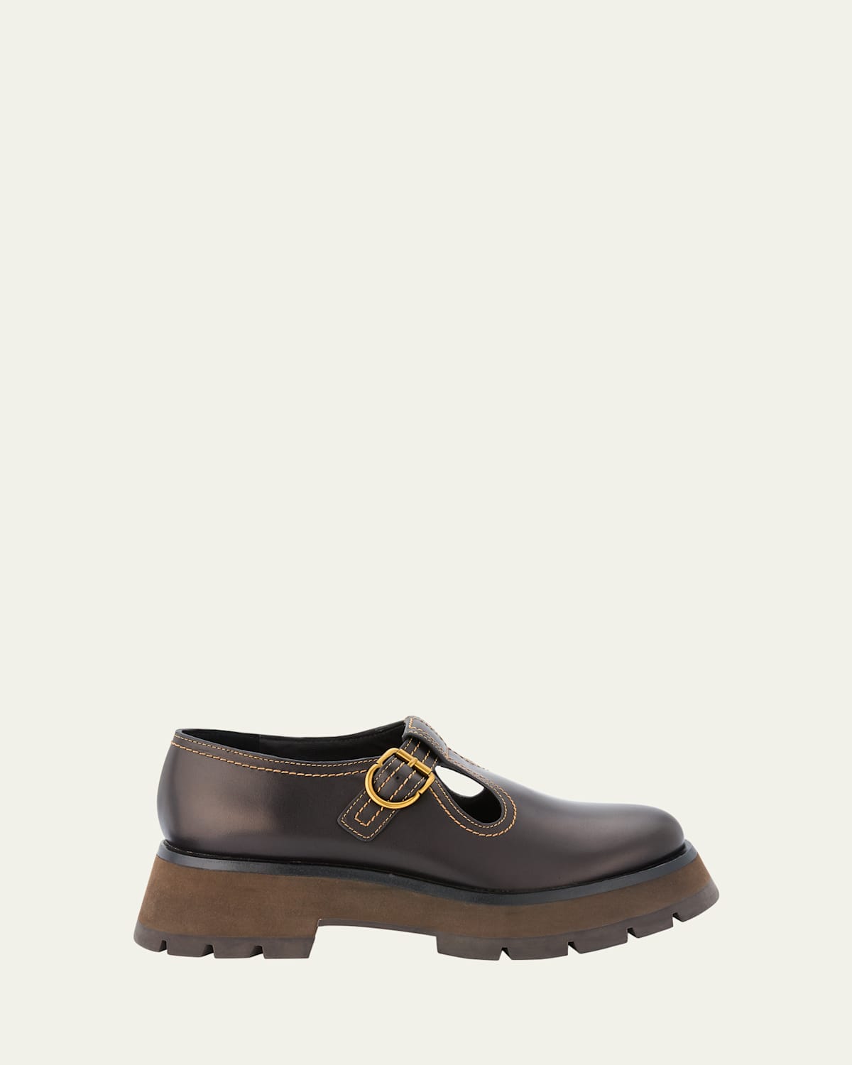 Kate Lug-Sole Mary Jane Loafers