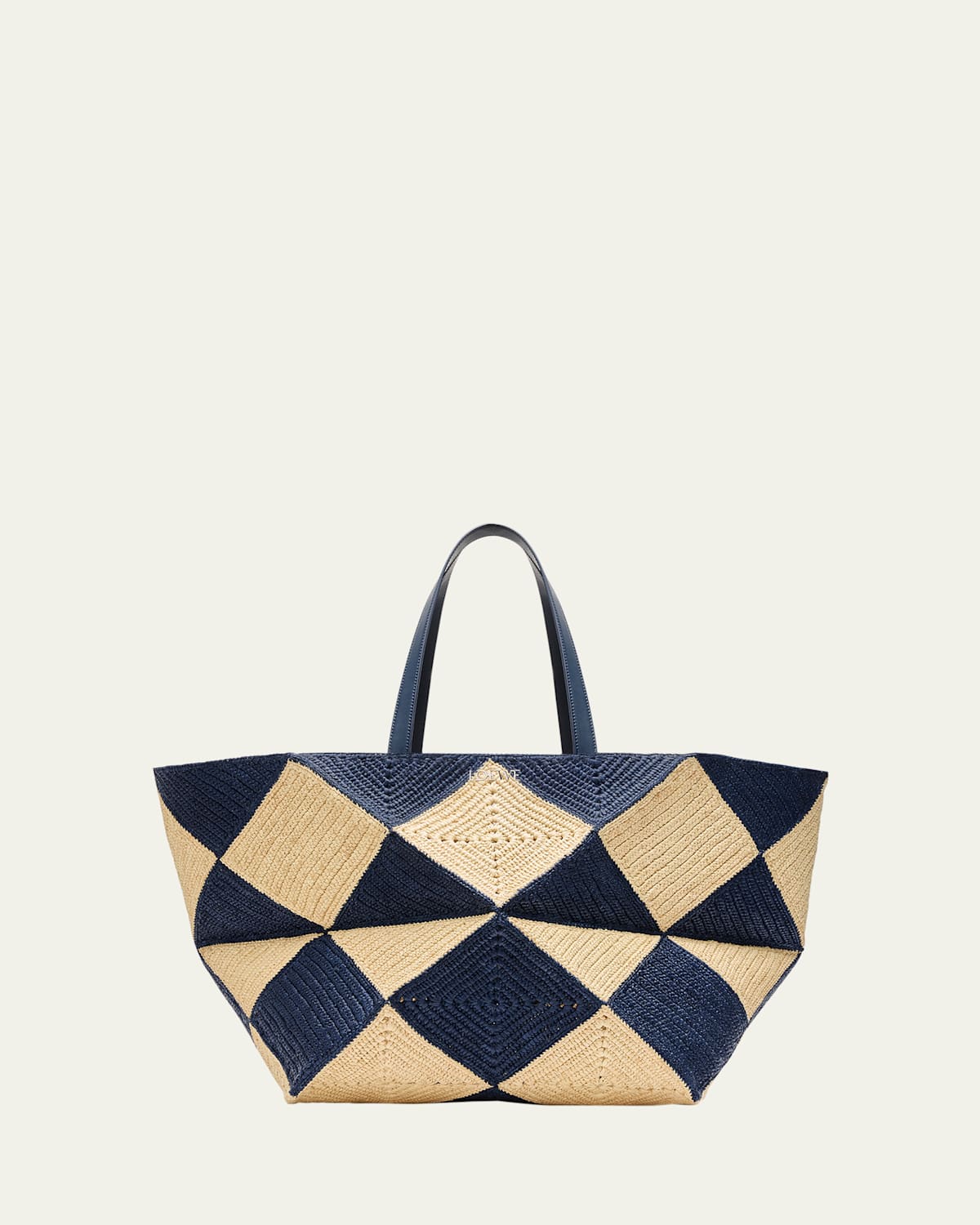 Men's XXL Puzzle Fold Raffia Tote Bag