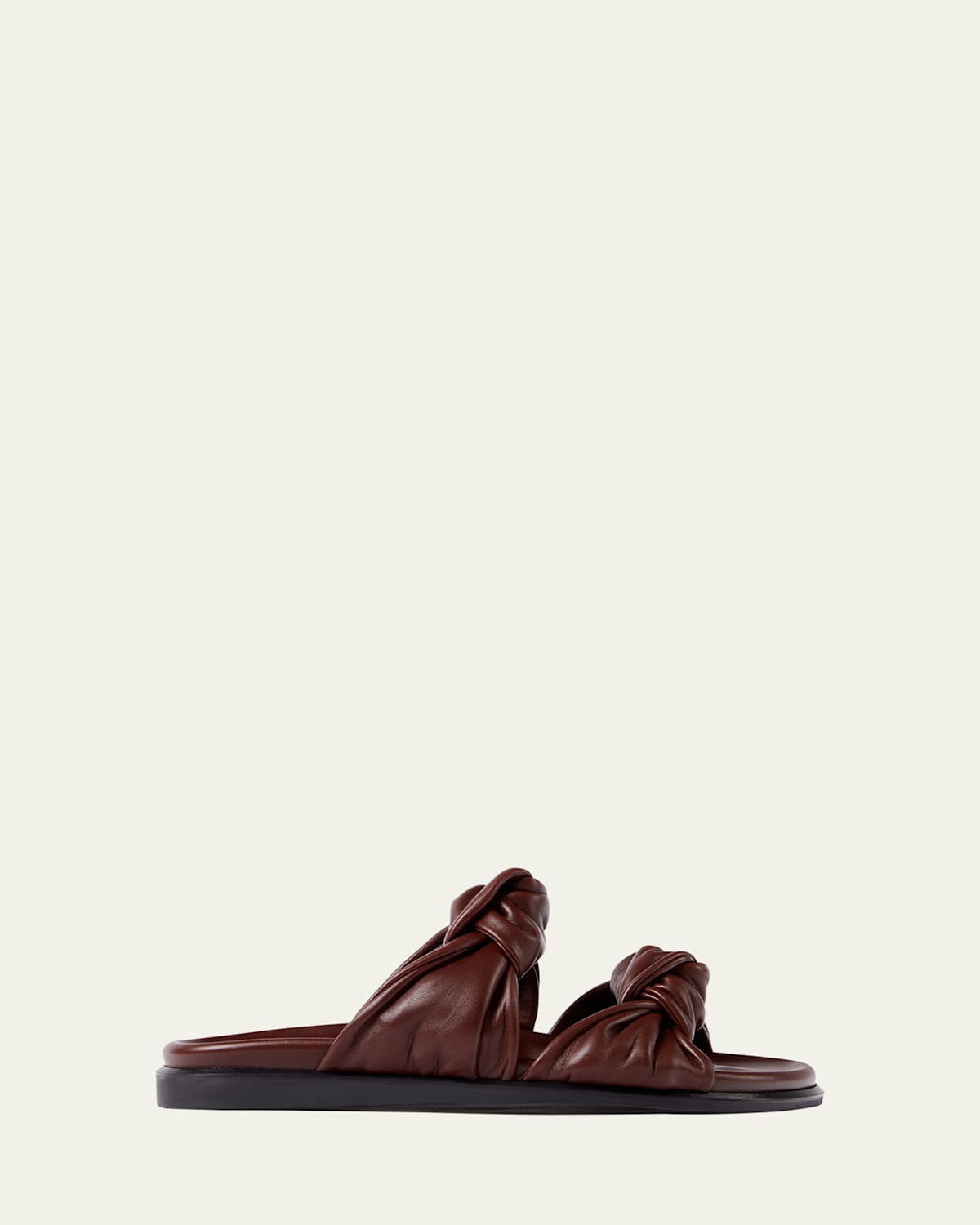 Tye Leather Slide Sandals
