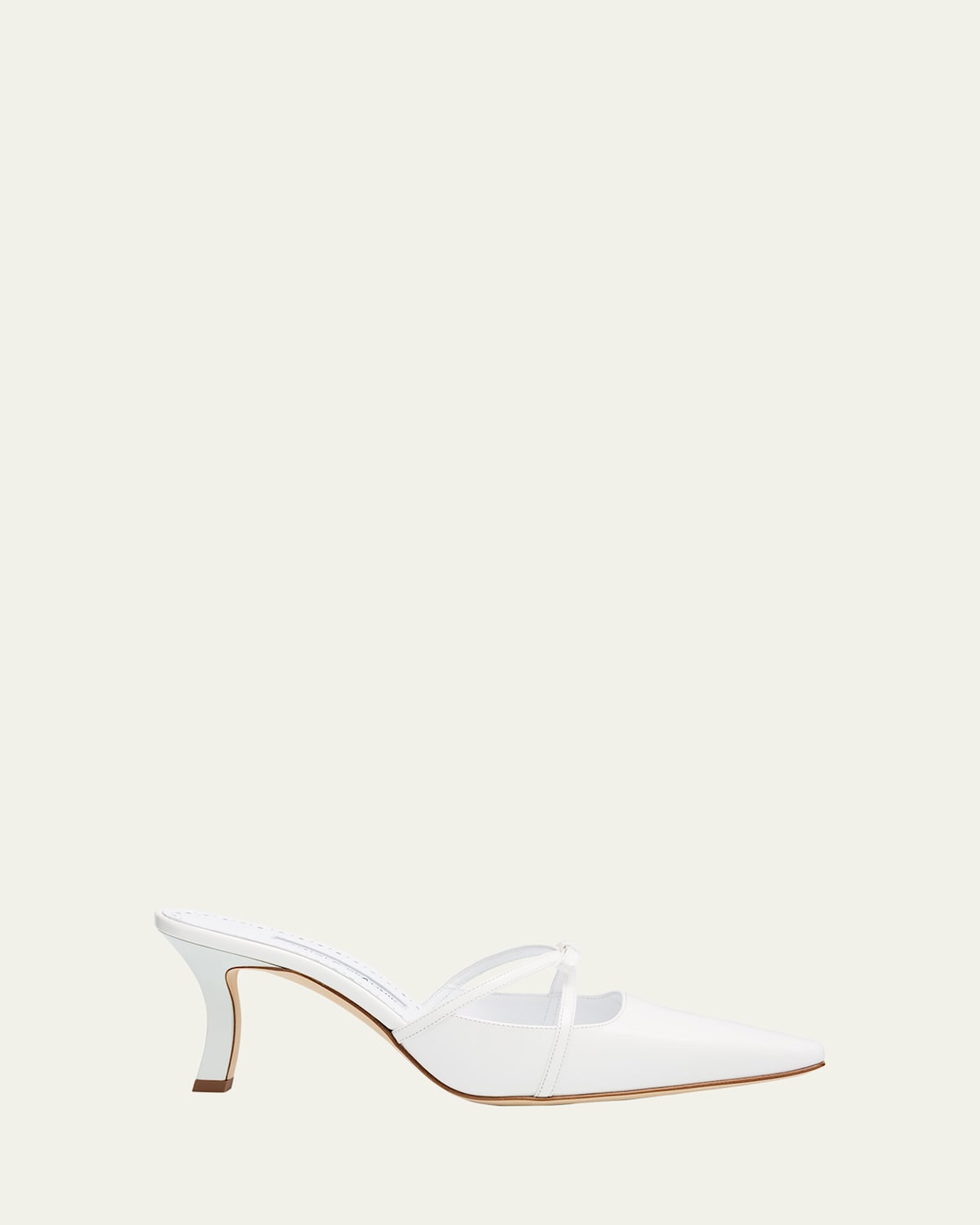 Manolo Blahnik Dariamu Patent Leather Bow Mules
