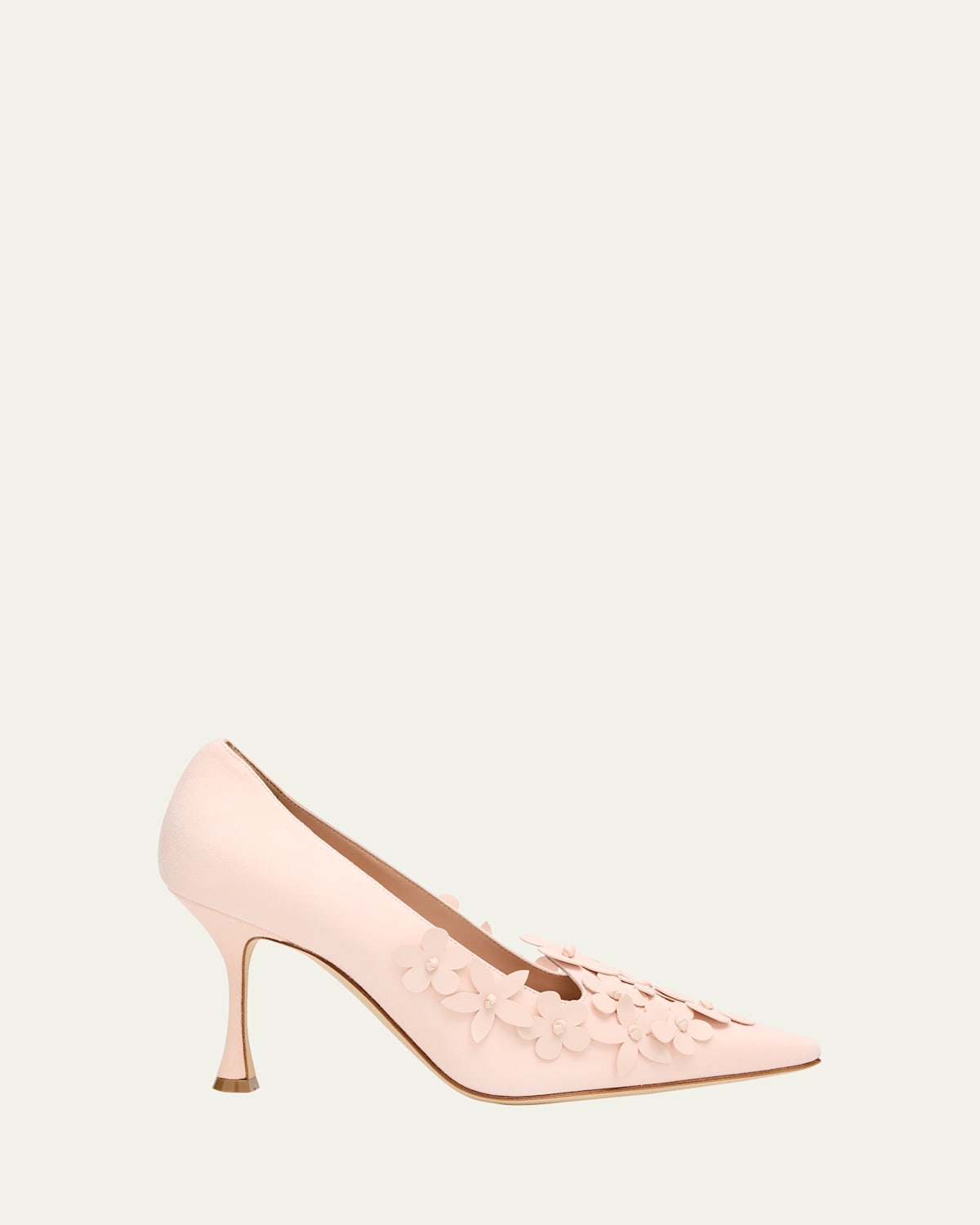 Manolo Blahnik Harneclo Suede Pointed-toe Pumps