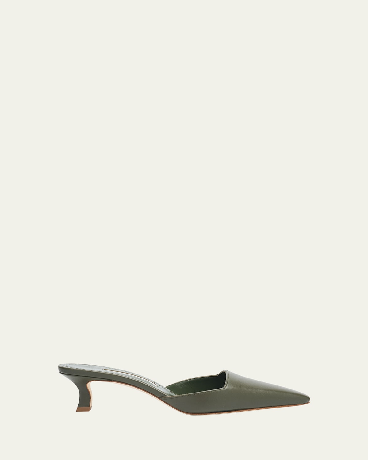 Manolo Blahnik Moiramu Leather Mules