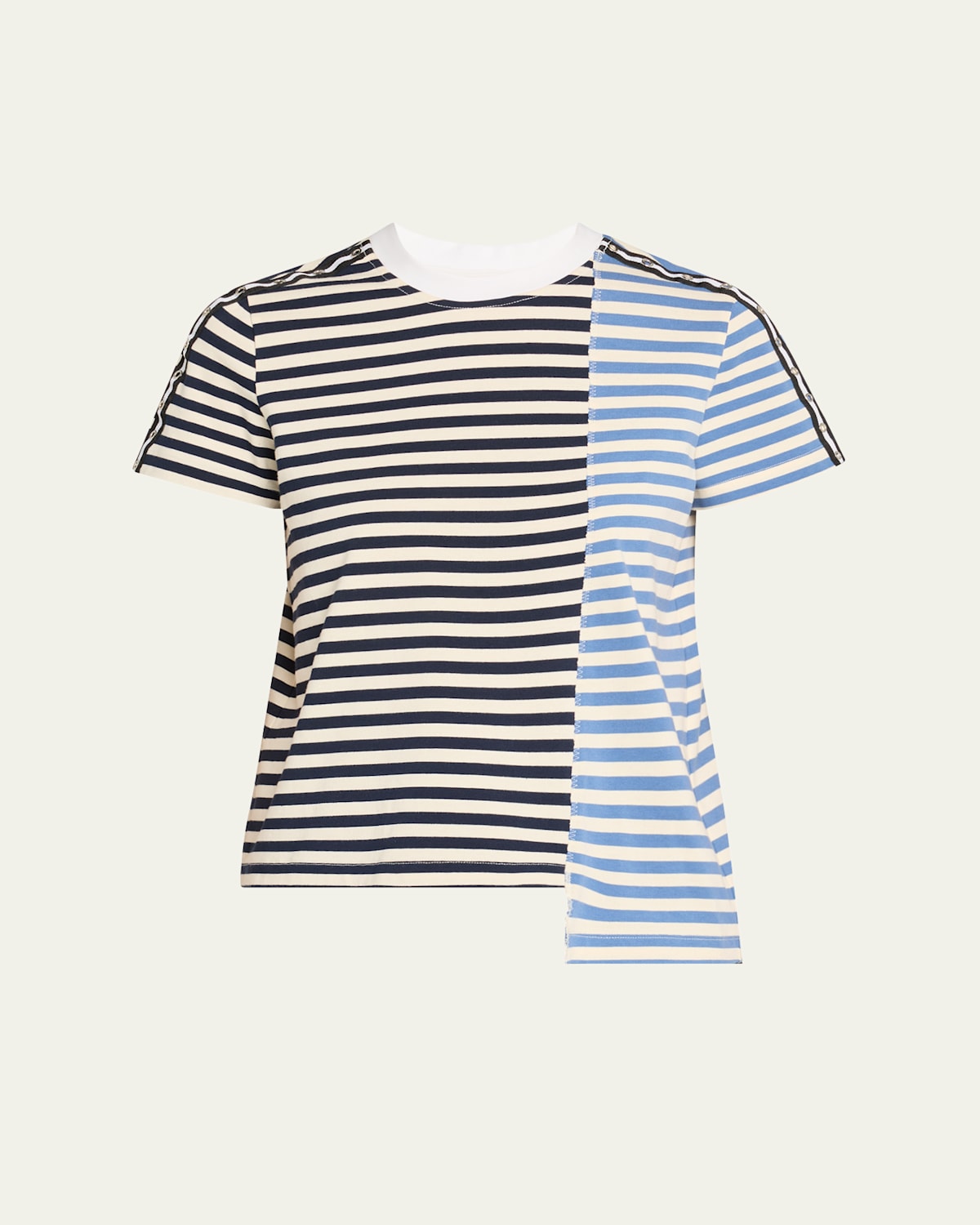 3.1 Phillip Lim Stripe Patchwork T-shirt
