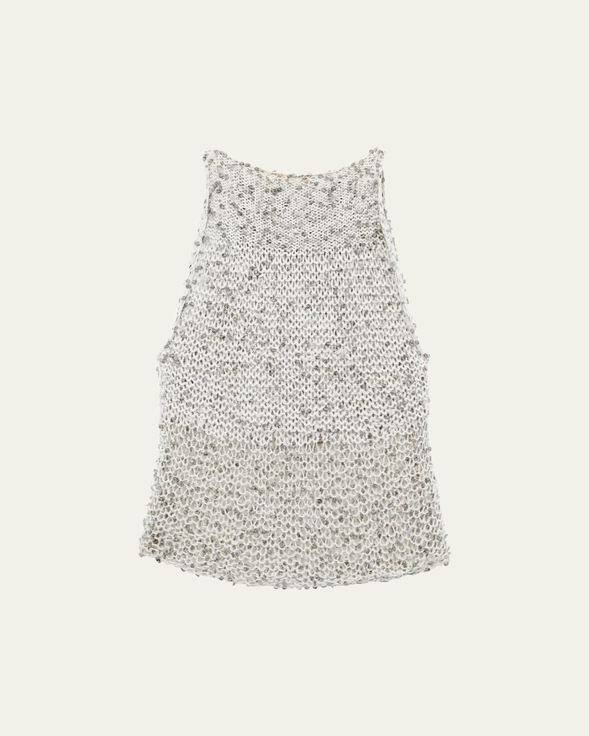 Loewe Sequined Fine Knit Tank Top In Yellow