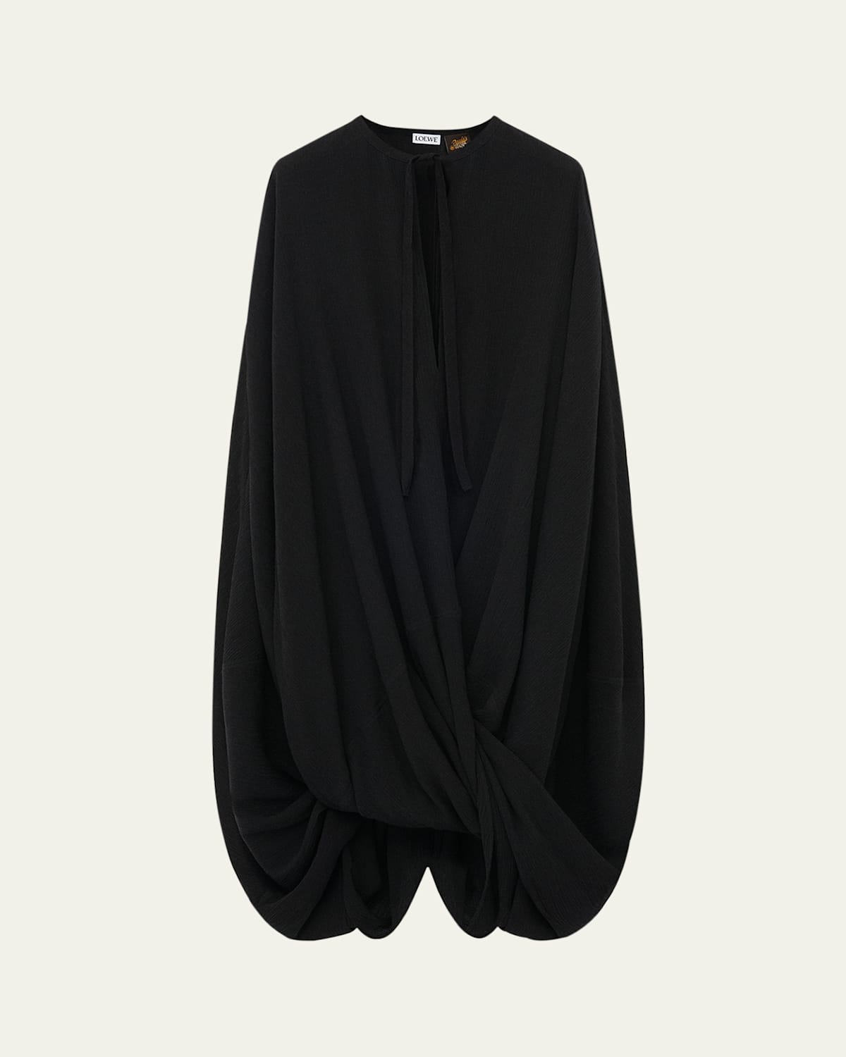 Loewe Cocoon Draped Keyhole Twisted Dress