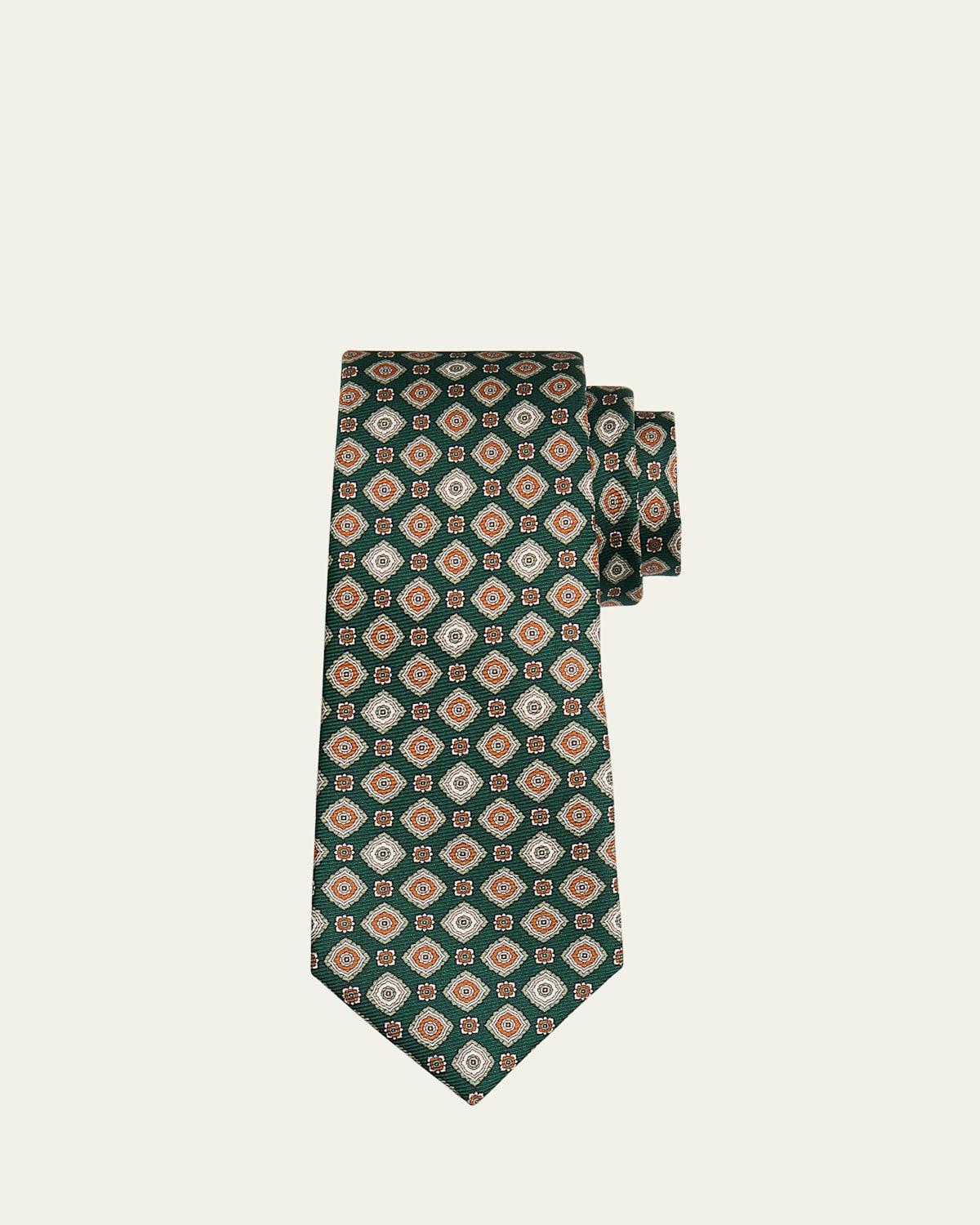 Kiton Men's Multi-Medallion Silk Tie