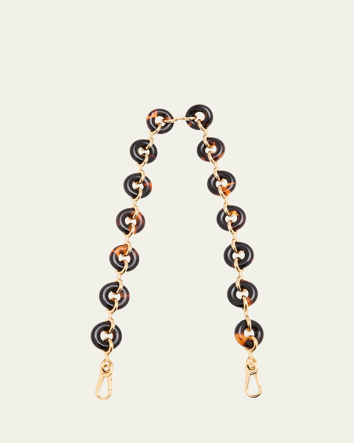 Loewe Chunky Donut Chain Bag Strap In Acetate And Brass