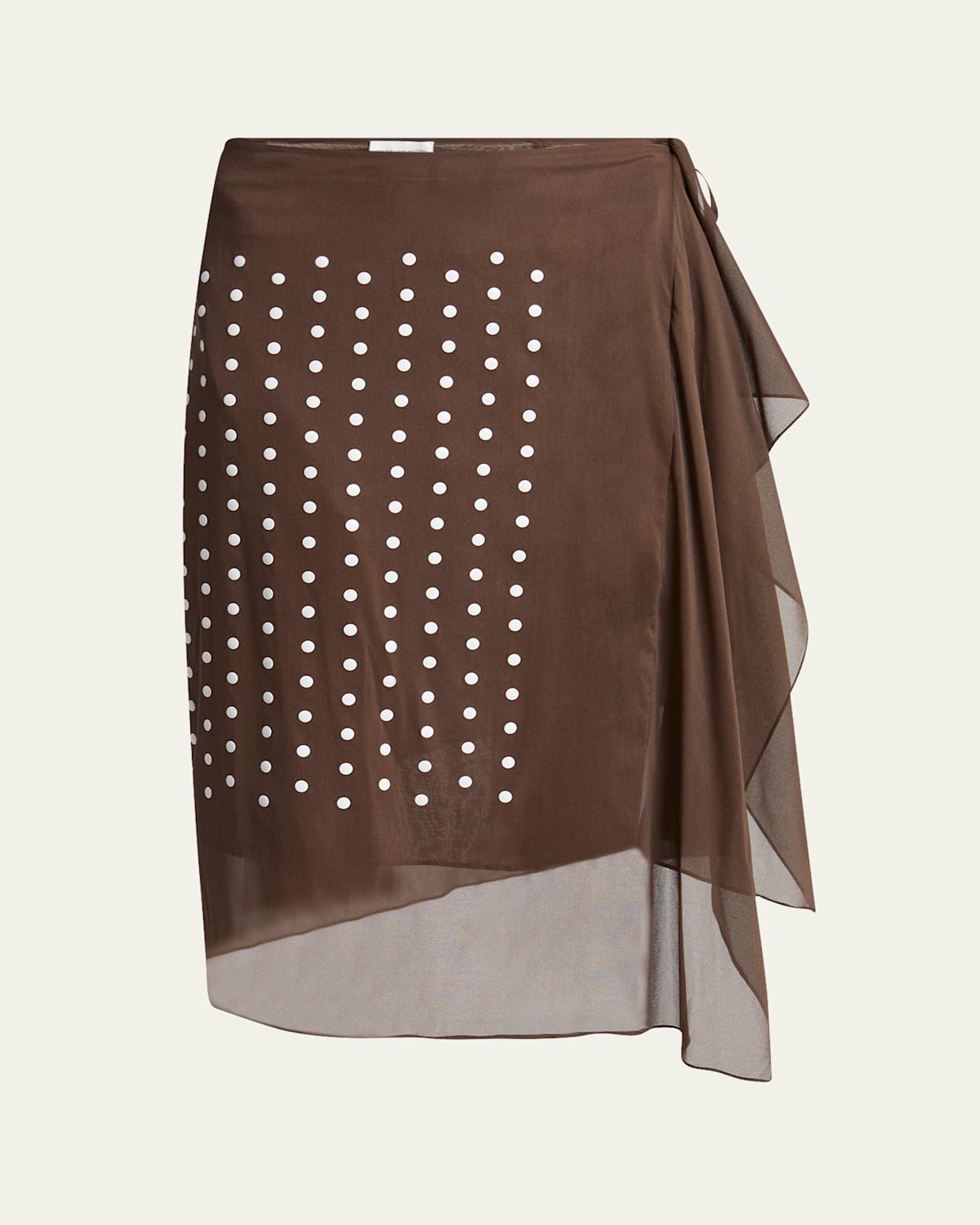 Dries Van Noten Sima Dot Print Wrap Skirt