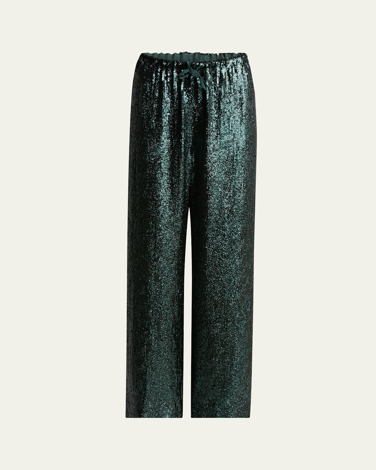 Dries Van Noten Puvis Sequined Wide-leg Drawstring Pants