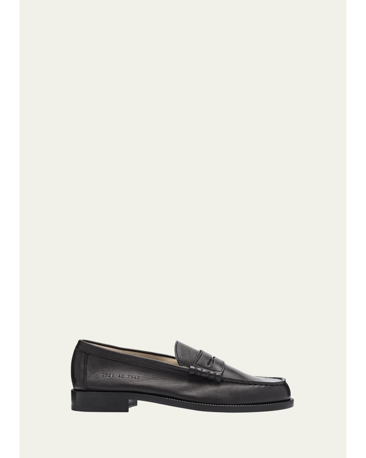 Men'S Soft Leather Penny Loafers