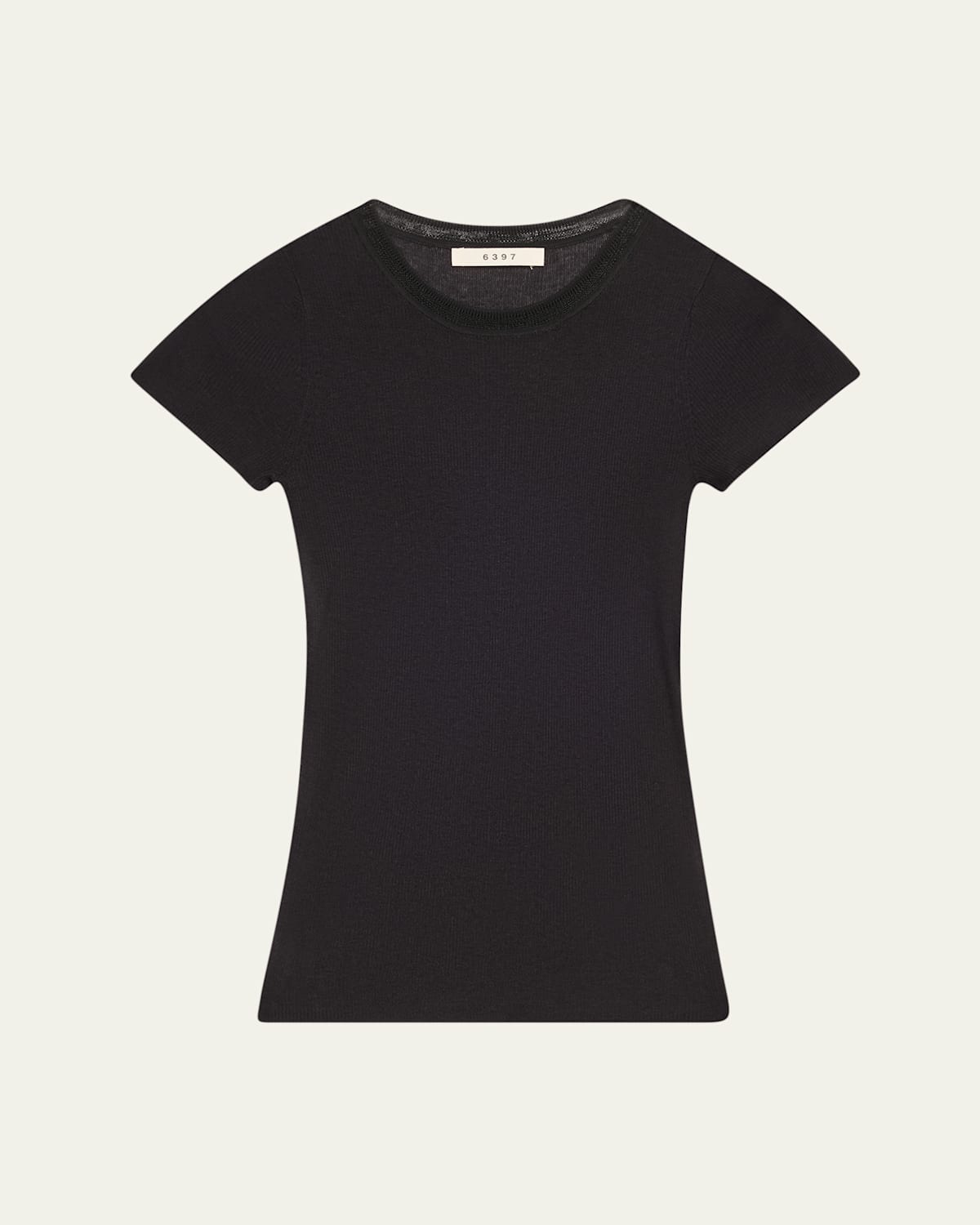 6397 Ribbed Crewneck Tee