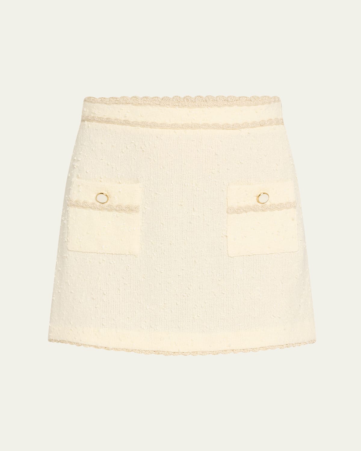 Simkhai Leighton Boucle Mini Skirt