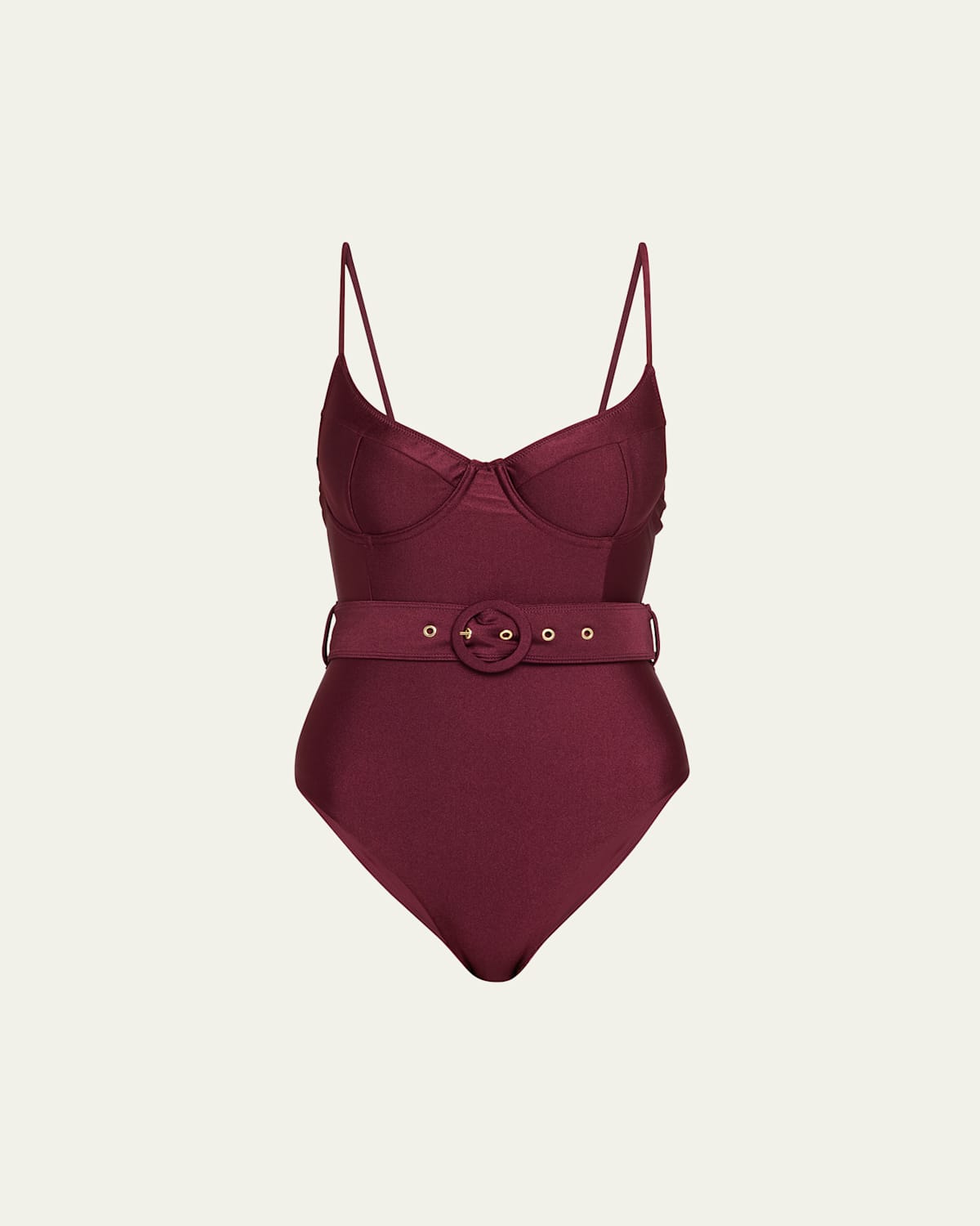 Noa Belted Bustier One-Piece Swimsuit