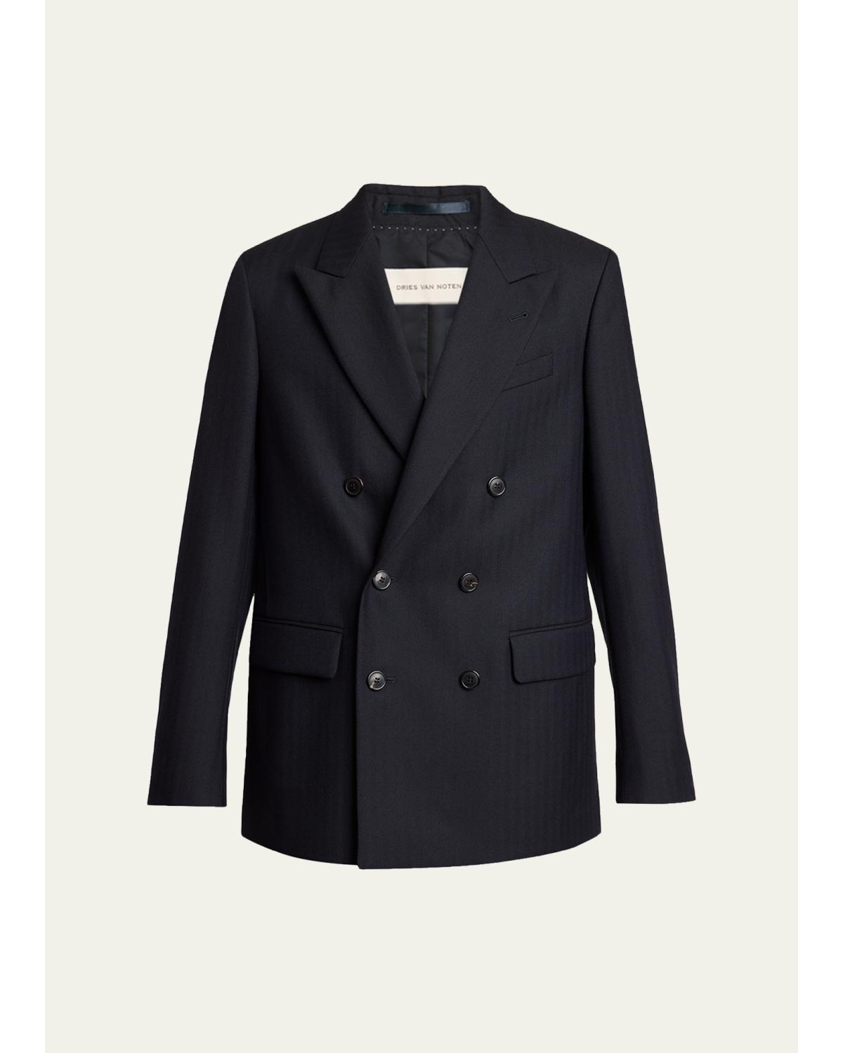Men's Buforden Double-Breasted Wool Jacket