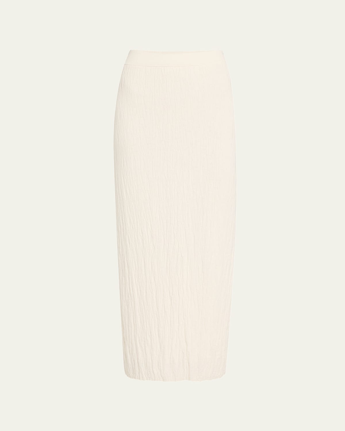Anna Quan Josephine Textured Pull-on Skirt In Neutral