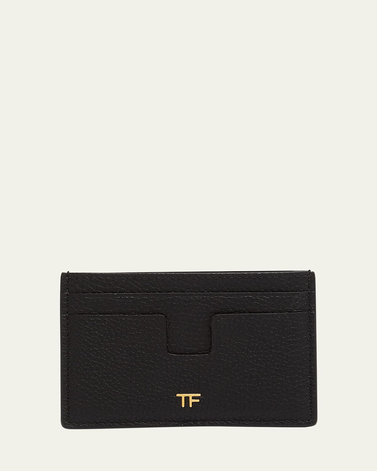 Tom Ford Tf Card Holder In Grained Leather