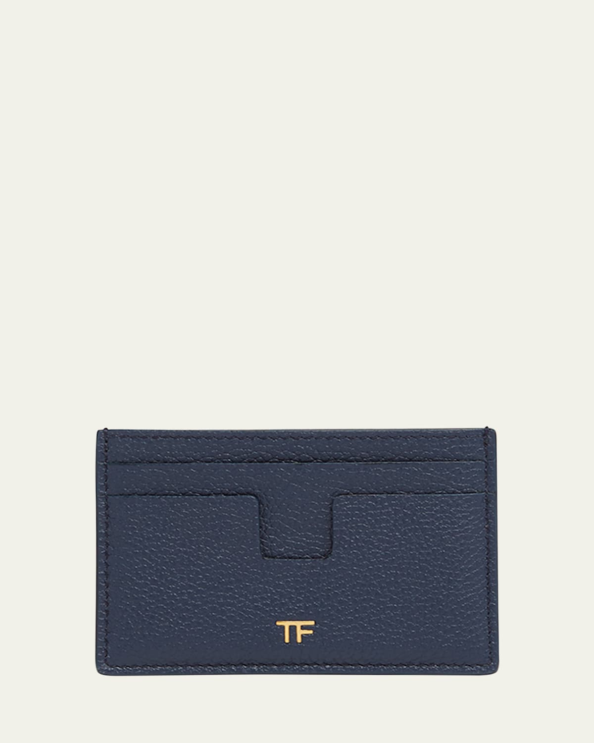 Tom Ford Tf Card Holder In Grained Leather