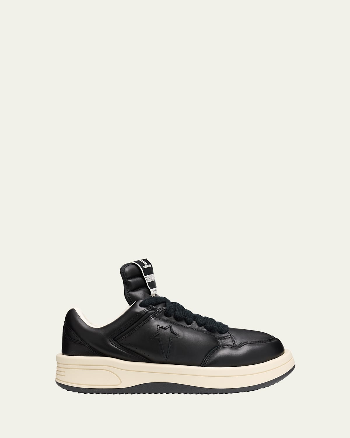 Shop Rick Owens Drkshdw X Converse Men's Turbowpn Ox Leather Low-top Sneakers
