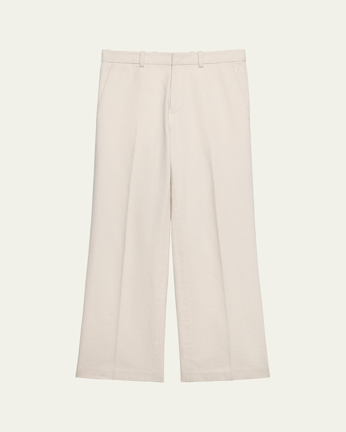 Helmut Lang Men's Denim Car Trousers In Ecru