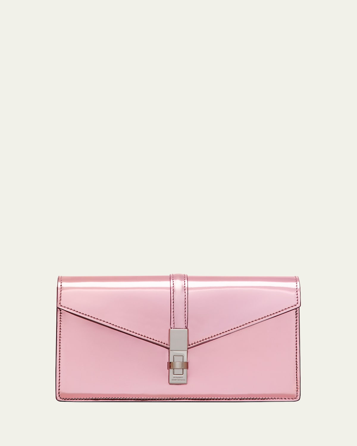 Posh Loveletter Metallic Leather Clutch Bag
