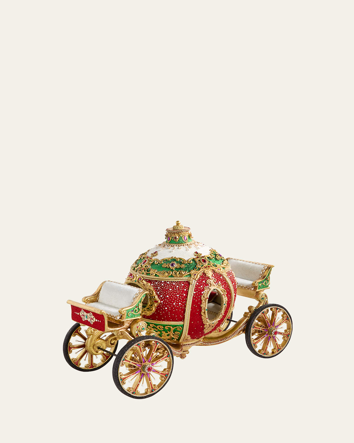 Katherine's Collection Limited Edition Royal Christmas Ball Ornament Carriage In Multi