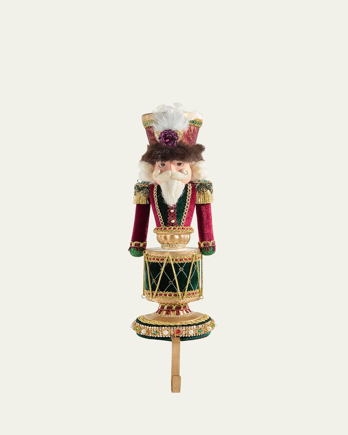 Katherine's Collection Winter Balsam Nutcracker Stocking Holder In Multi