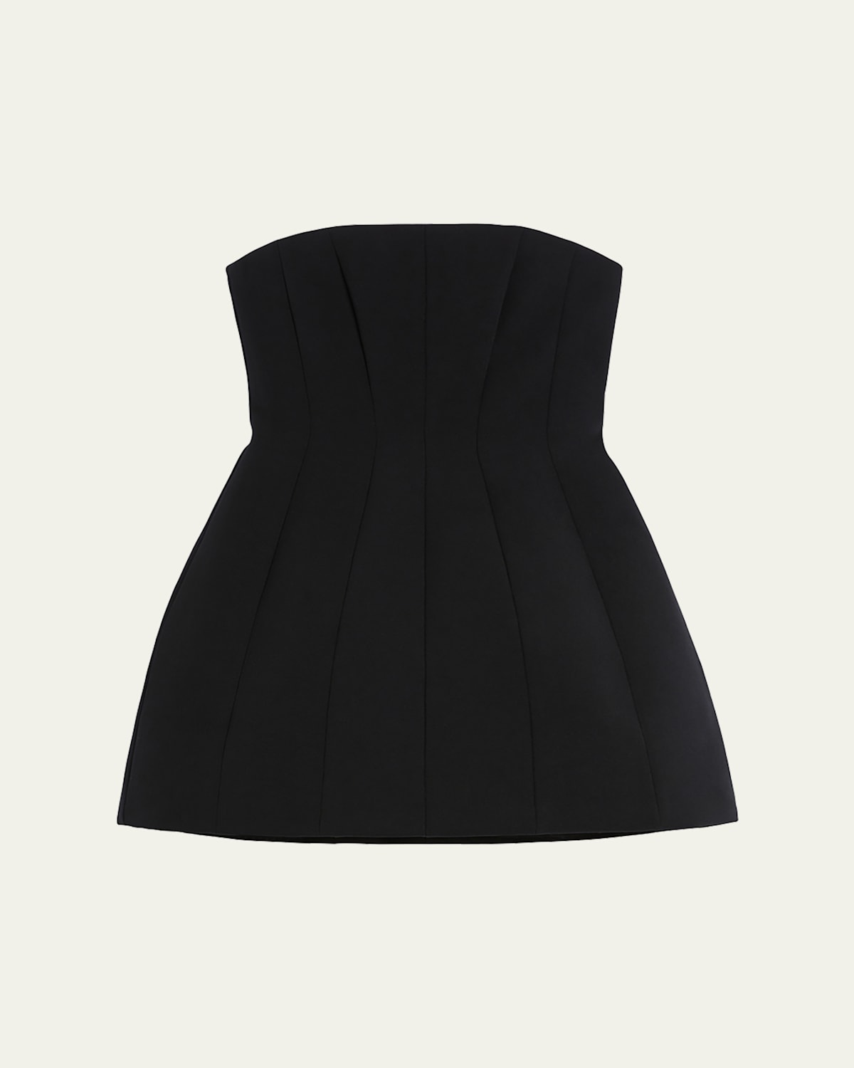 Max Mara Betel Strapless Paneled Mini Dress In Black