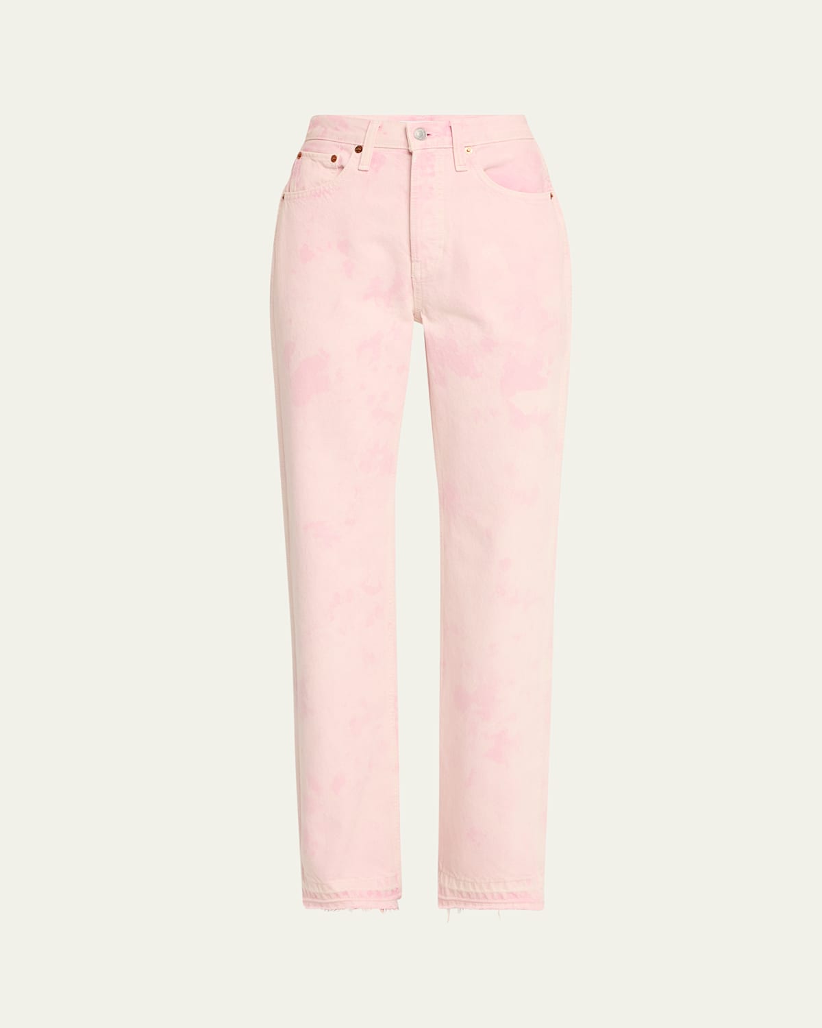 Re/done The 90s High-rise Loose Jeans In Pink