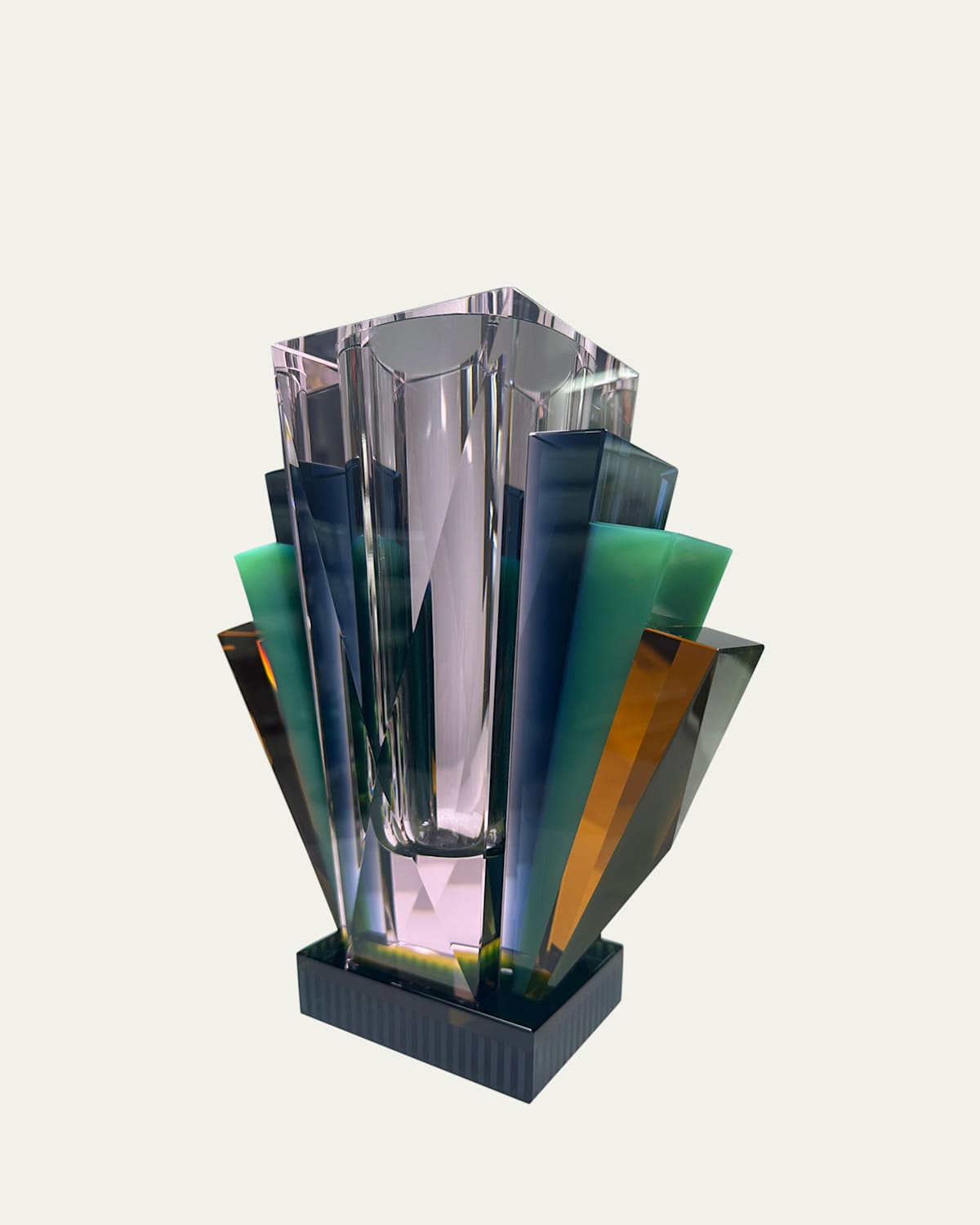 Reflections Copenhagen South Beach Crystal Vase, 9"