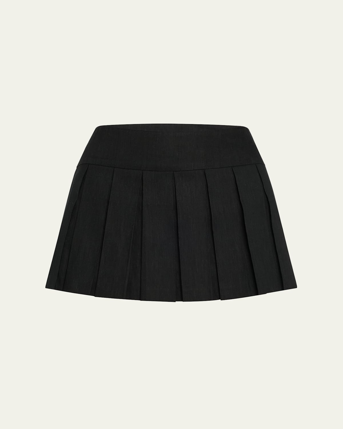 Emilie High-Rise Box Pleated Mini Skort