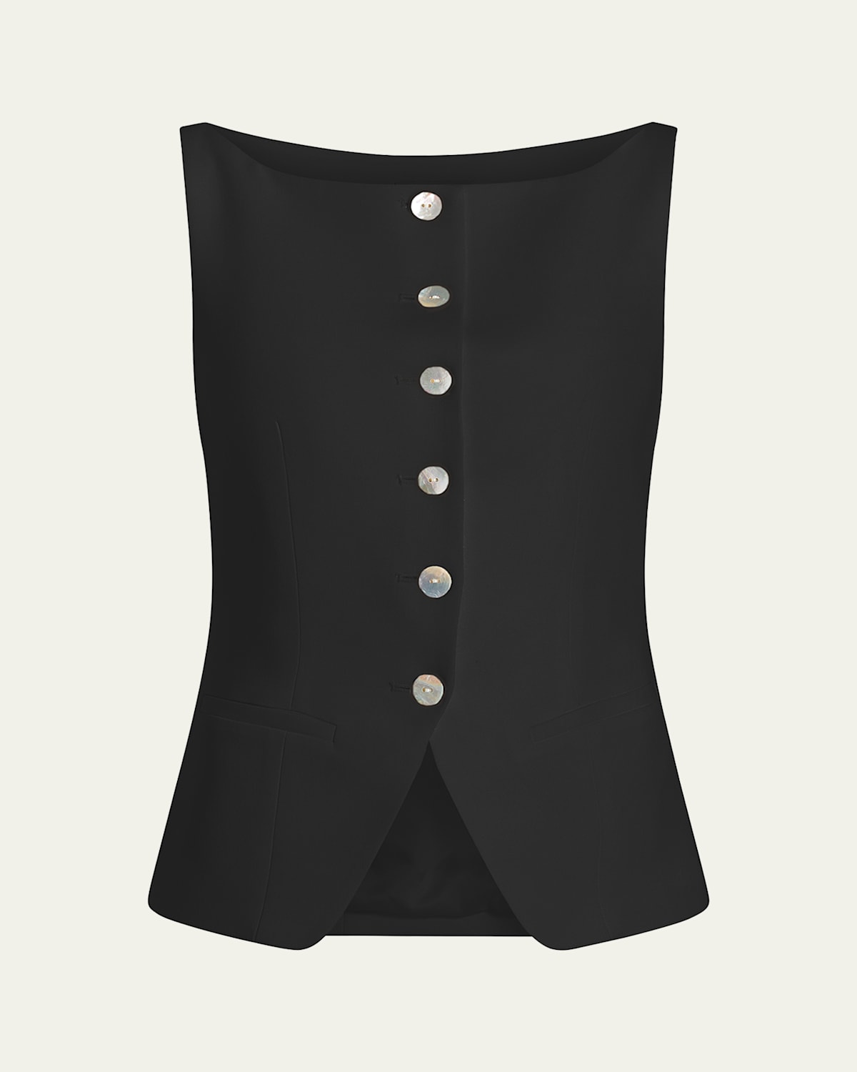 Lemonis Tailored Crepe Vest