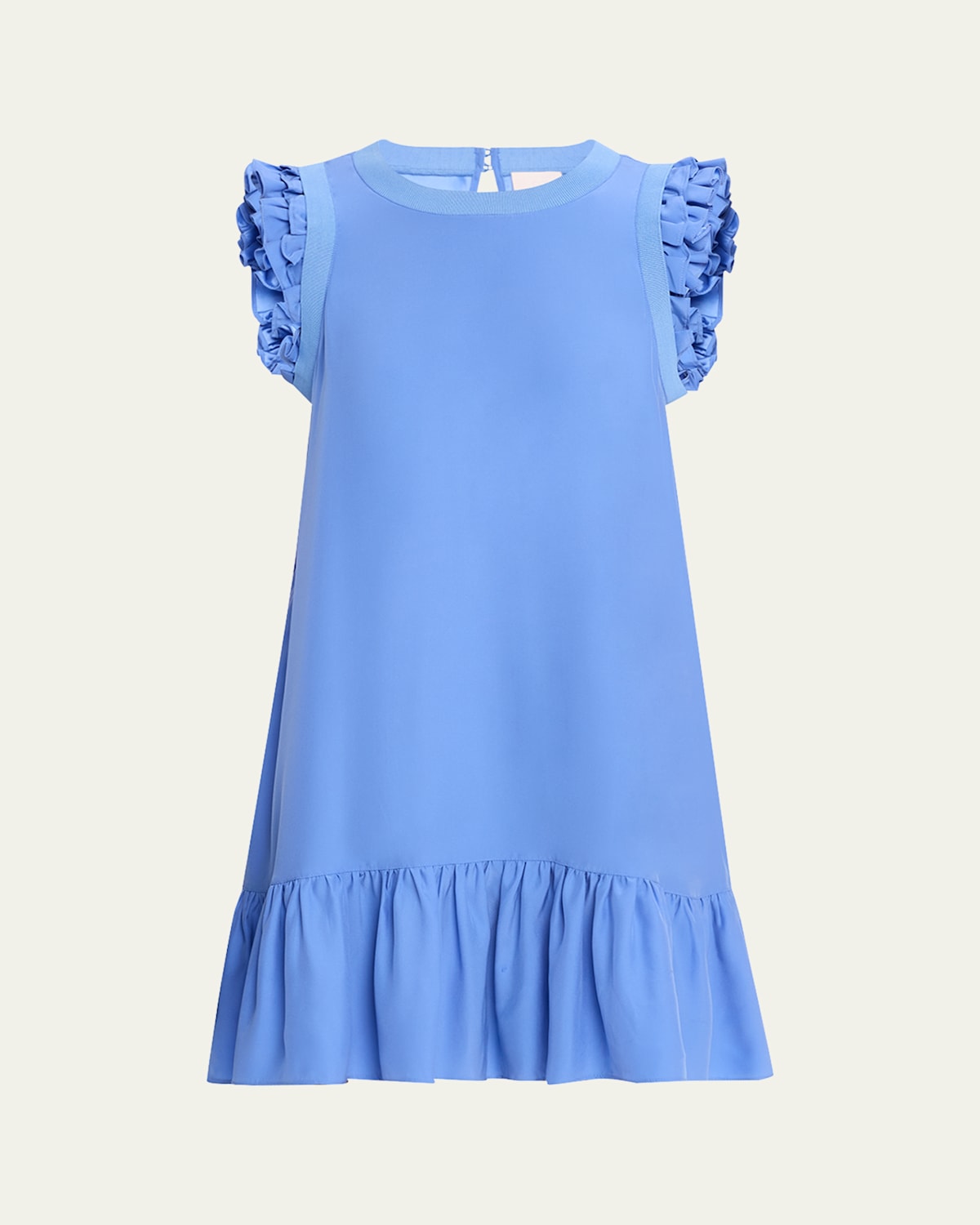 Nila Flutter-Sleeve Dress
