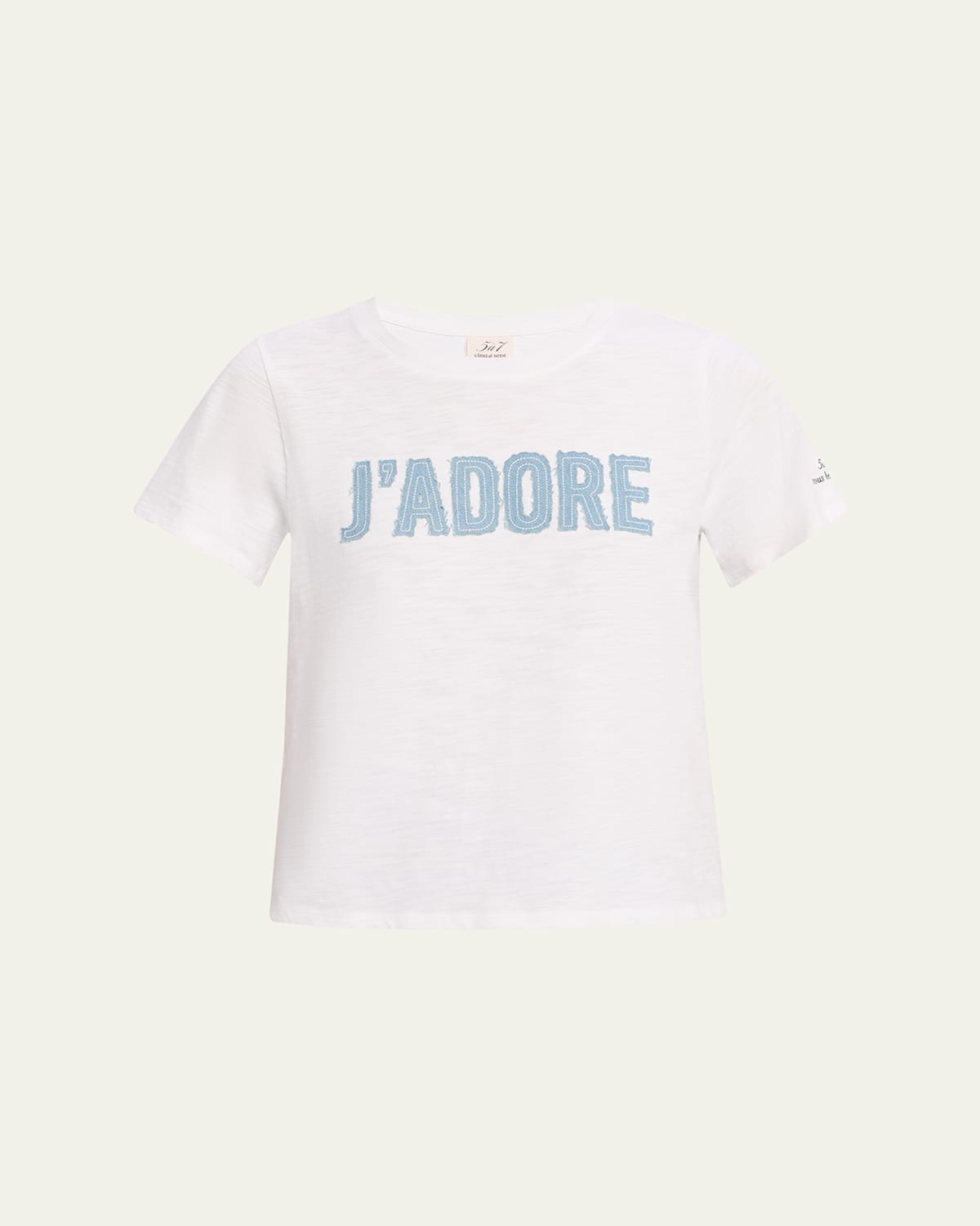 Shrunken Denim J'Adore Tee
