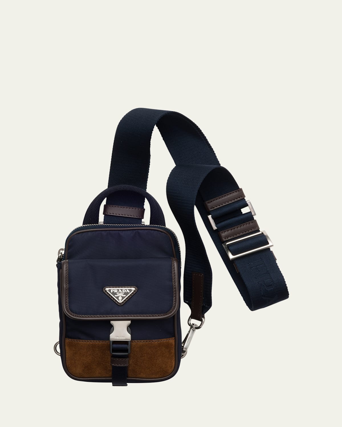 Men's Re-Nylon & Suede Technology Bag