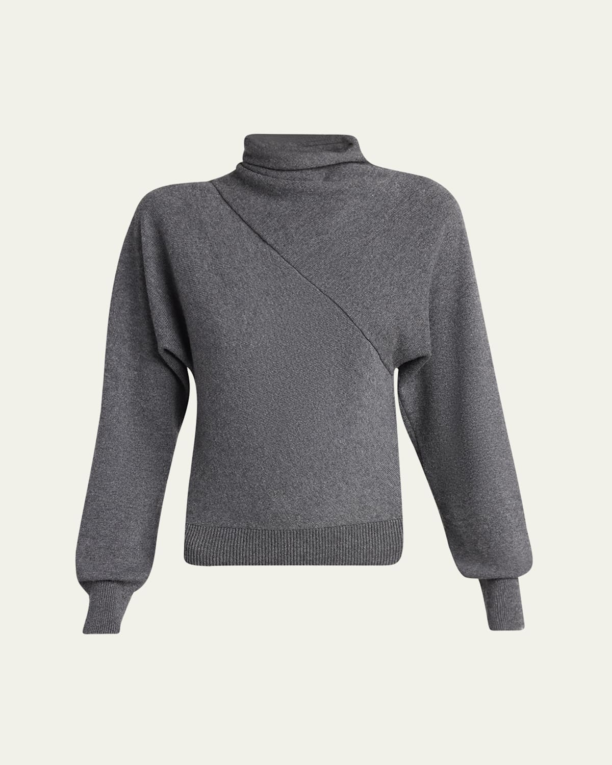Tom Ford Wrap-neck Fine Cashmere-cotton Sweater