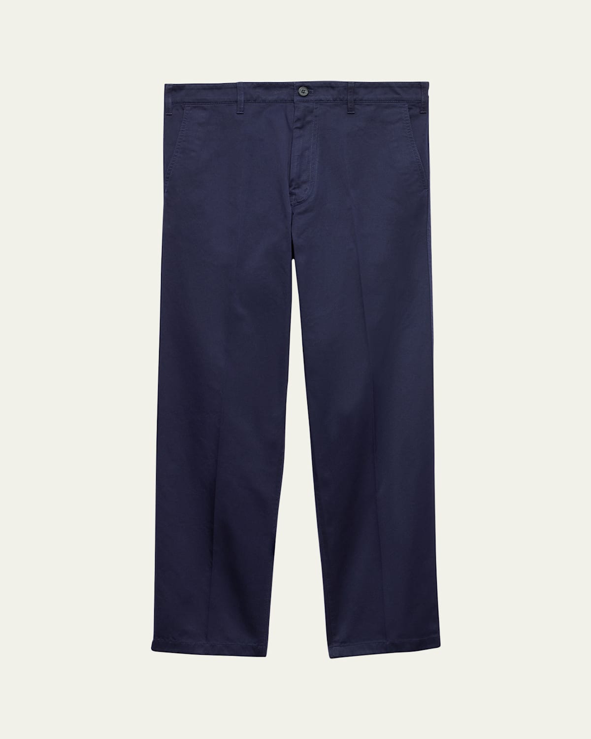 Prada Straight-leg Trousers With Tailored Design In Blue