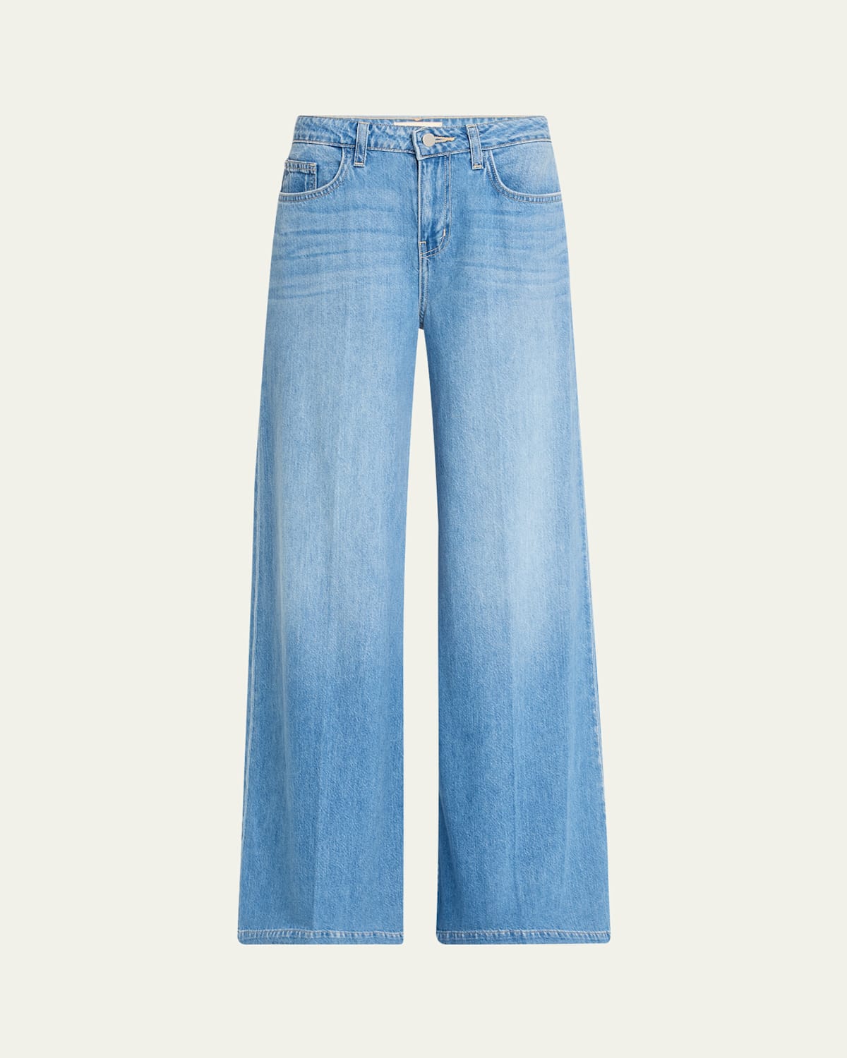 L'agence Quincy Wide-leg Jeans In Blue