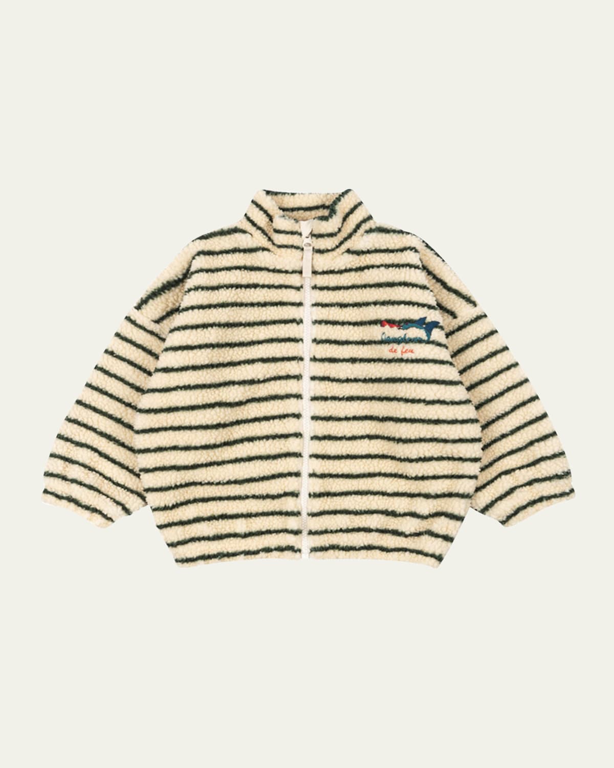 Konges Slojd X Rhw Kid's Stripe Fleece Jacket In Multi