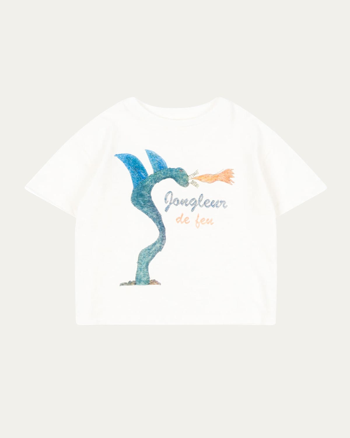 Konges Slojd Rosie H-w X Kid's Jongleur Graphic-print T-shirt In White