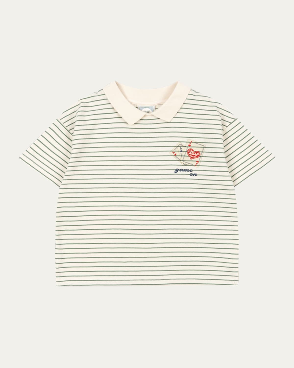 Konges Slojd X Rhw Organic Cotton Stripe Polo Shirt In Multi